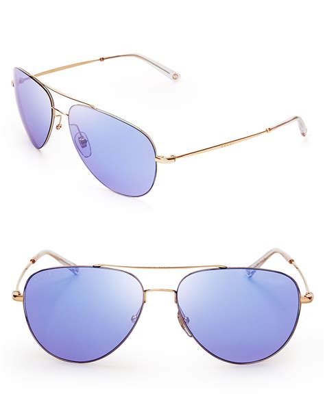 mirrored aviator sunglasses gucci